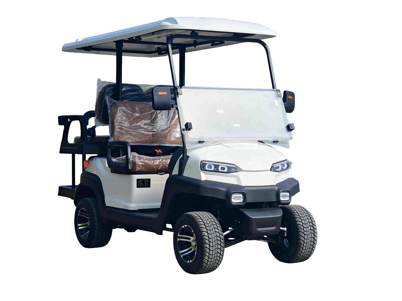 White electric golf buggy — GWheel